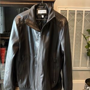 Calvin Klein Oversized Leather Jacket NWT